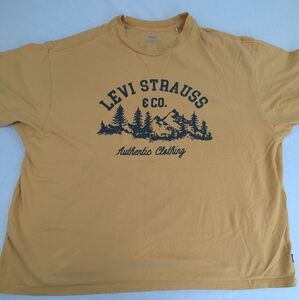 Levi Strauss & Co. Muted Gold Tee Large